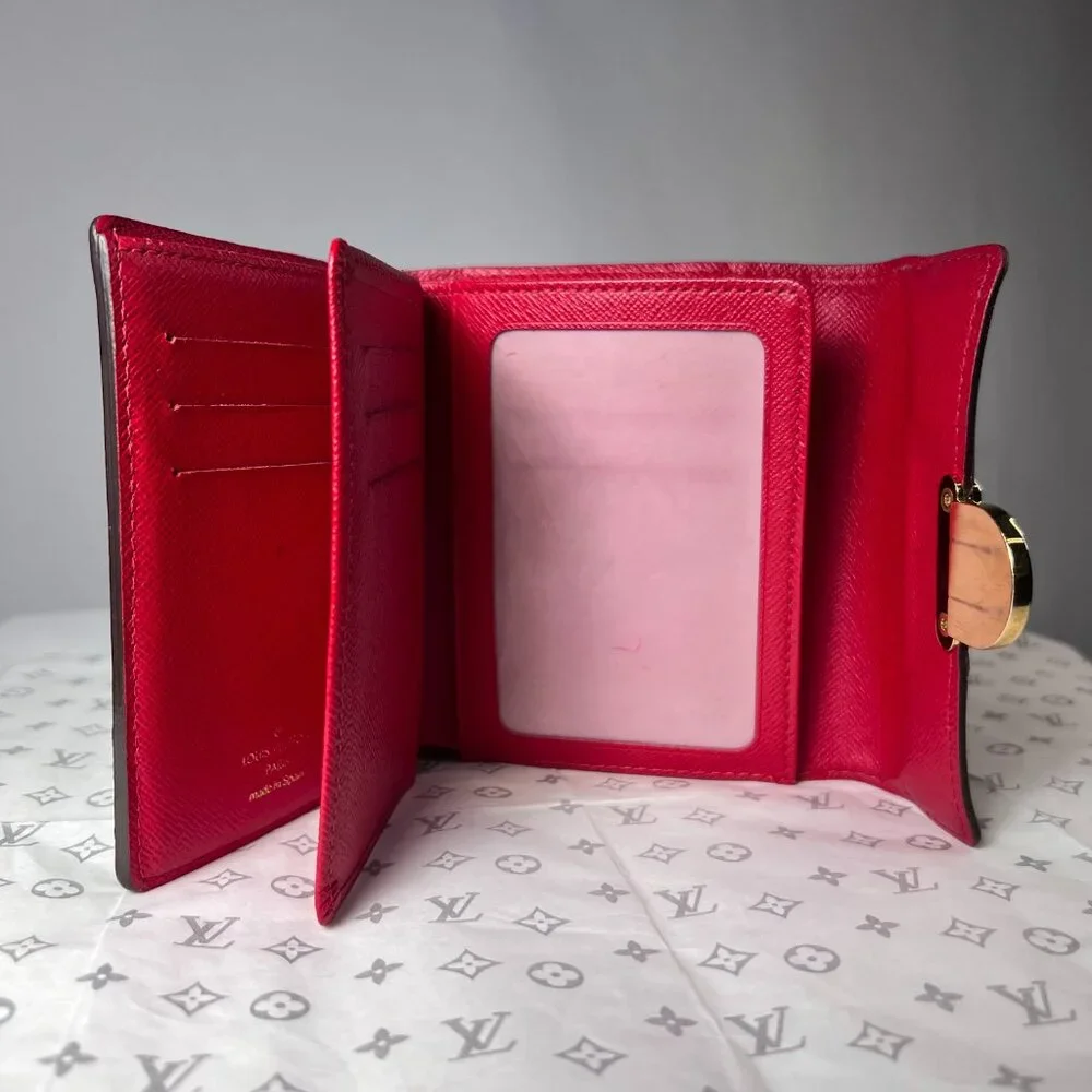 VTG LOUIS VUITTON Portefeuil‎ Koala Ebene Brown Trifold Wallet Brown